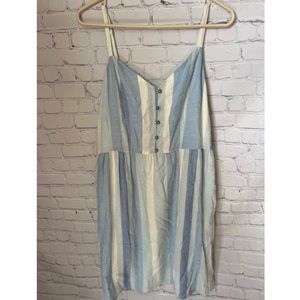 Joie linen blend striped dress with pockets